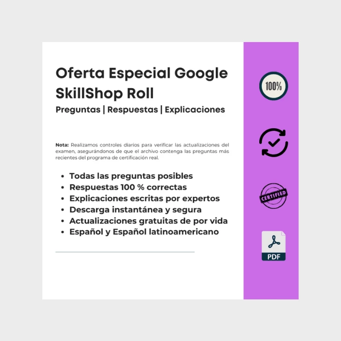 Oferta Especial Google SkillShop Roll